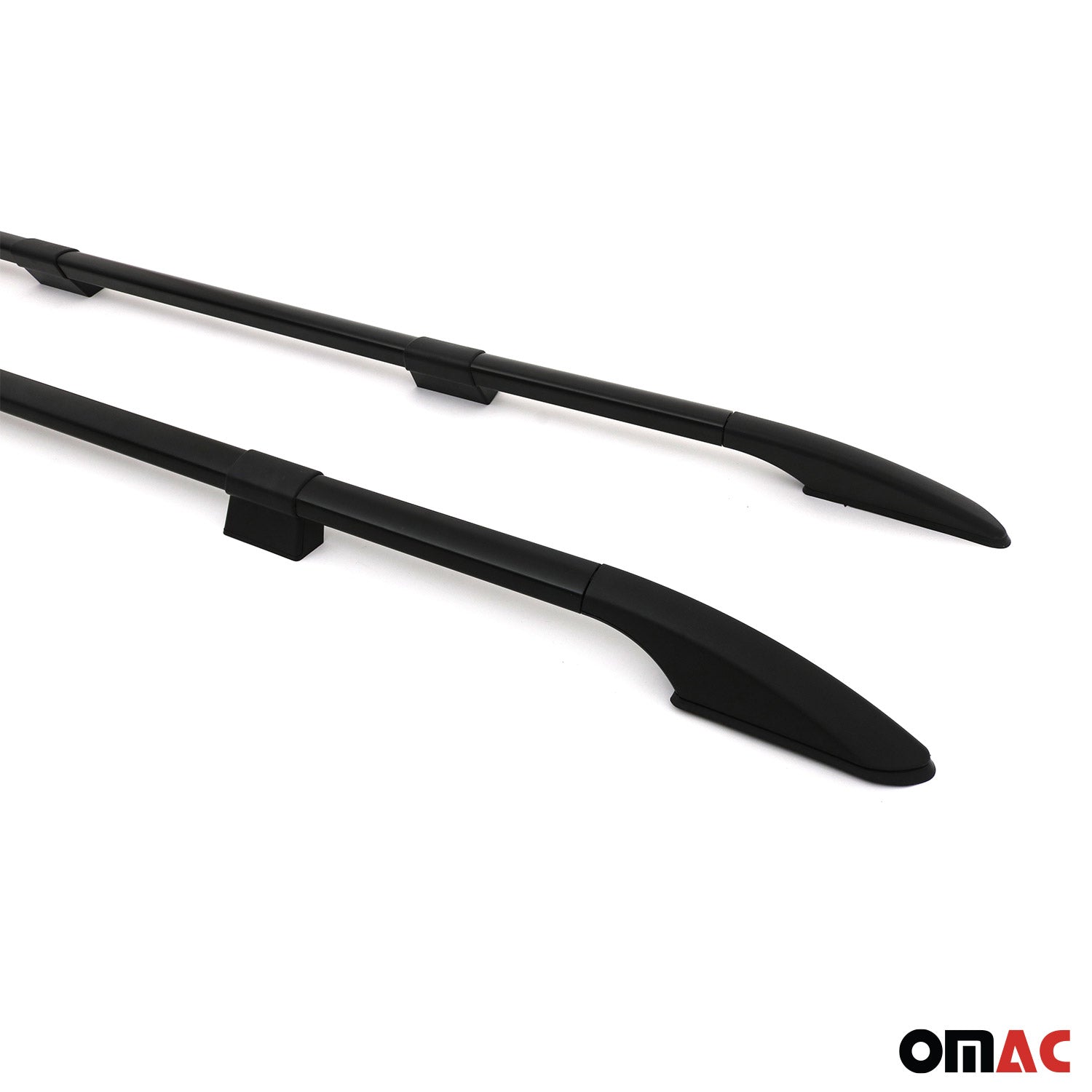 Barres de toit longitudinales pour VW Caddy Maxi 2003-2015 L2 Aluminium Noir