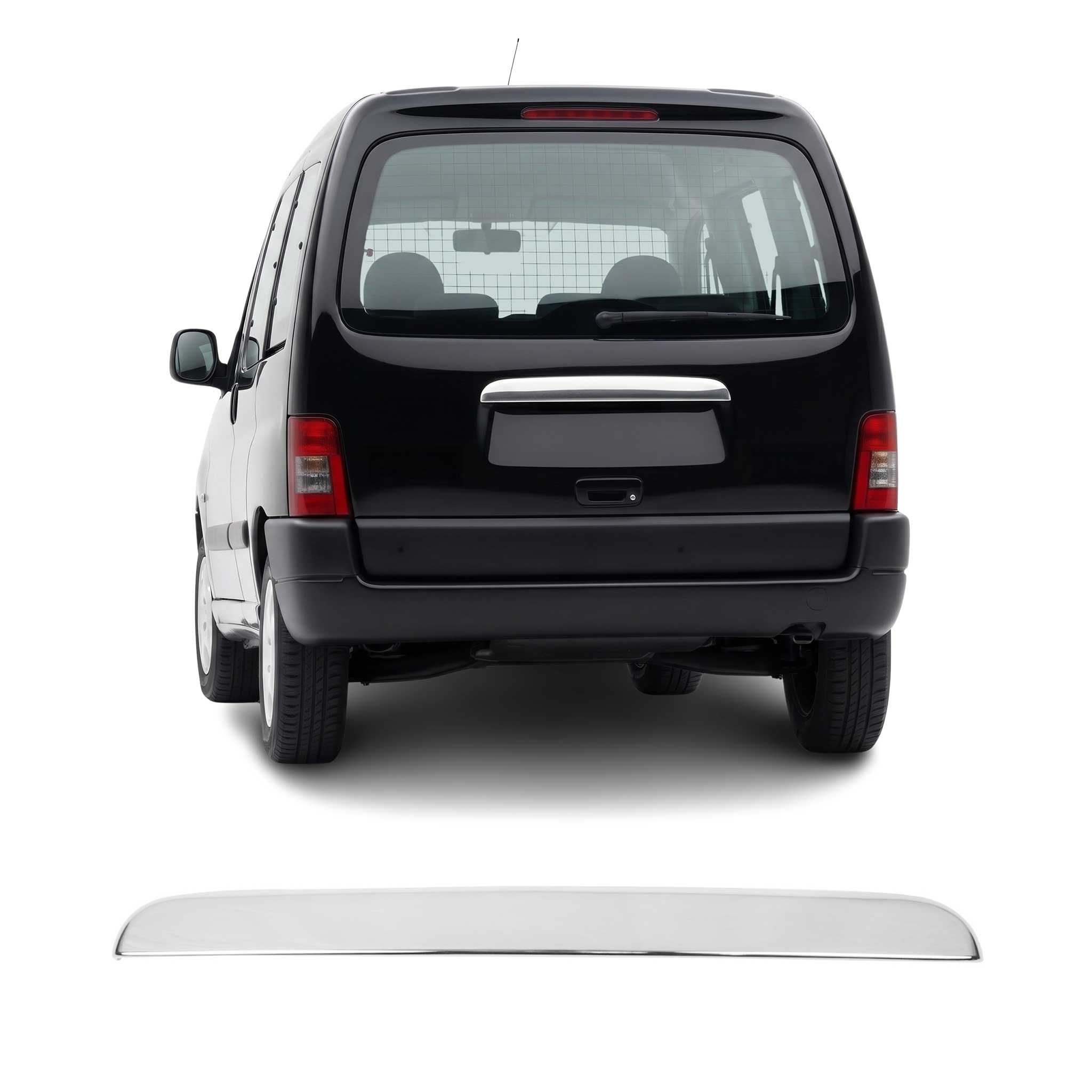Garniture de Hayon Coffre pour Citroen Berlingo 1996-2008 acier inox