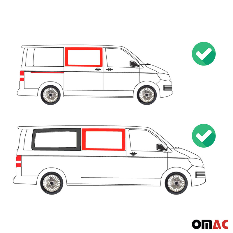 Vitre de Porte pour VW T6 T6.1 Transporter 2015-24 Avant Droit Porte coulissante