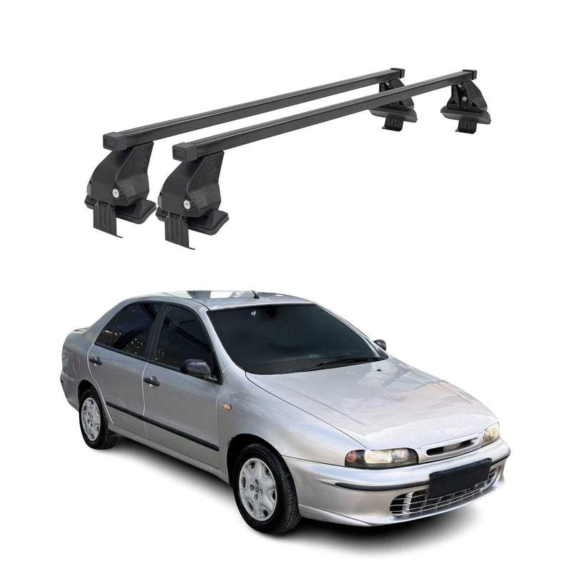 Barres Transversales Menabo pour Fiat Marea 1996-2003 Noir