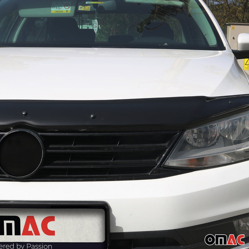 Deflecteurs d'air capot de voiture pour VW Jetta 2011-19 Berline Acrylique Noir