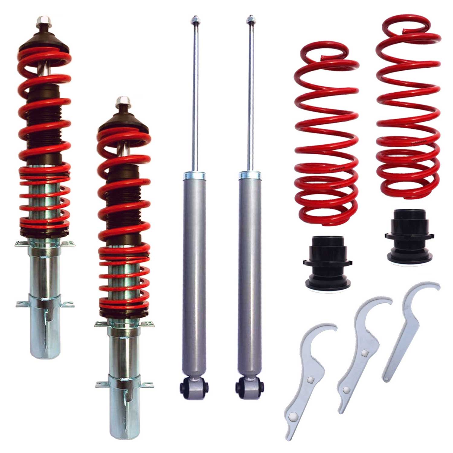 Kit Suspension + Amortisseur RedLine pour VW Golf 4/ Bora + Variant 1J 1997-2003