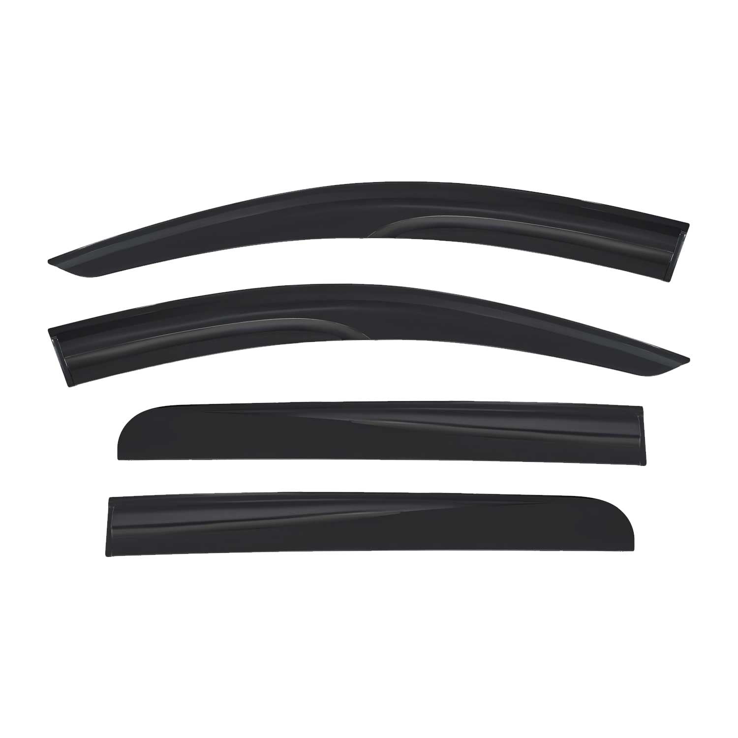 Déflecteurs De Vent Pluie D'air pour Fiat Fullback 2016-2023 Acrylique 4 Pcs