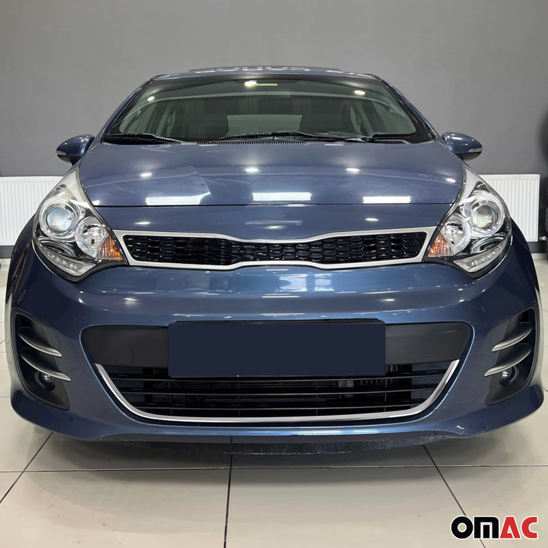 Grille de calendre pour Kia Rio III 2011-2017 en acier inoxydable
