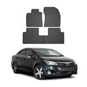 Tapis de Sol pour Toyota Avensis 2009-2018 Caoutchouc Noir