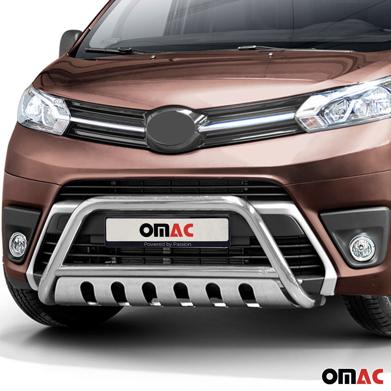 Pare-Buffle Avant Pour Toyota Proace 2016-2026 en Acier Inoxy Argent