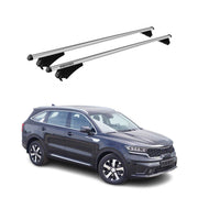 Tiger Barres de toit transversales pour Kia Sorento Hybrid 2021-2026 Gris
