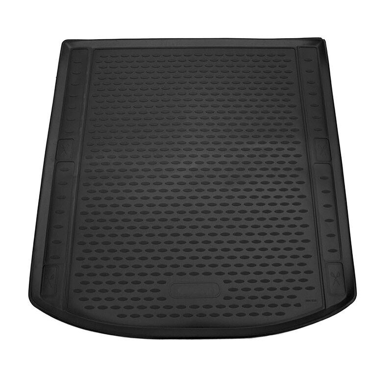 OMAC Tapis de coffre pour Audi A4 S4 B9 Berline 2015-2024 en caoutchouc Noir