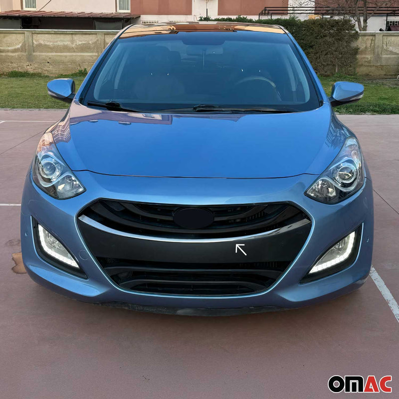Grille de calendre pour Hyundai i30 2012-2017 inox 1x