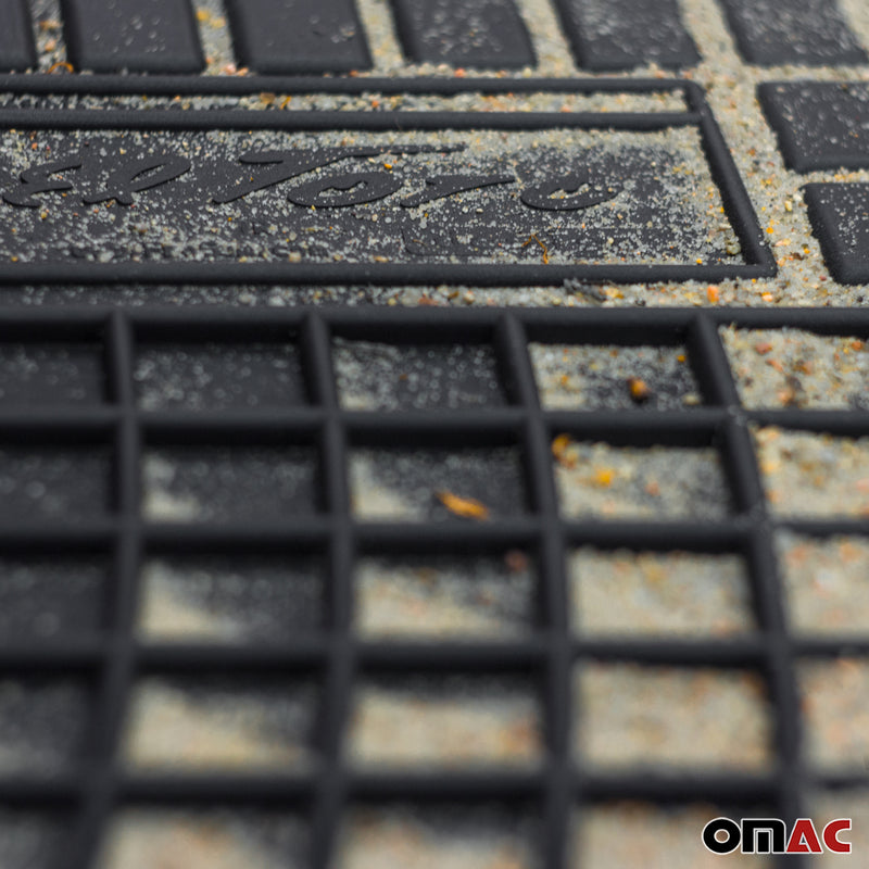 Tapis de Sol pour Citroen Jumpy 2007-2016 Convient à 1ème rangée Caoutchouc Noir
