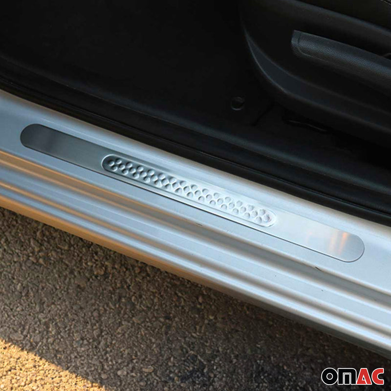 Couverture De Seuil De Porte pour Jeep Renegade 2014-2024 Inox Chromé 2x