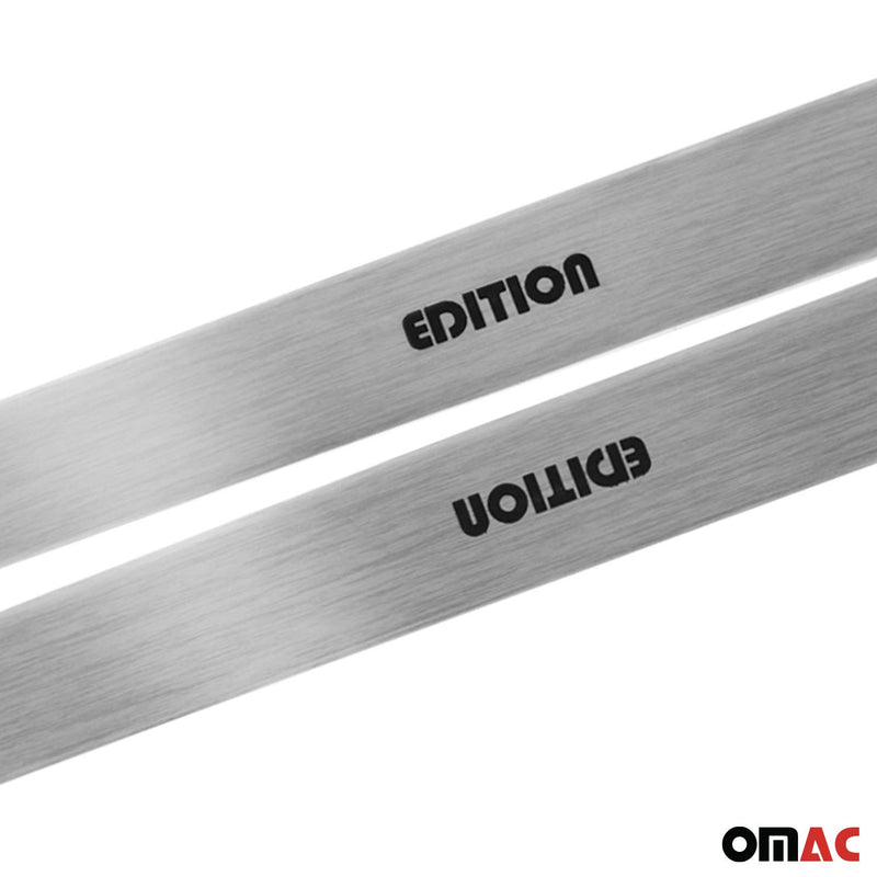 Seuils de porte pour Opel Crossland X 2017-2025 en acier inox Chromé