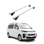 Barres de toit Transversales pour Fiat Scudo 2022-2026 Acier Gris 2Pcs