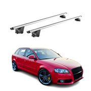 Barres de toit transversales pour Audi A3 Sportback 8P 8V 2004-2020 Alu Gris ABE