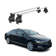 Barres de toit transversales pour VW Passat B8 2014-2020 Acier Gris