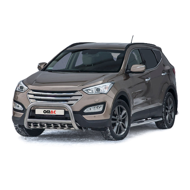 Pare-Buffle Avant Pour Hyundai Santa Fe 2012-2018 en Acier Inoxydable