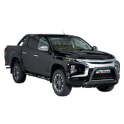 Pare-buffle Avant pour Mitsubishi L200 Club Cab 2019-2023 63 mm en Acier Noir