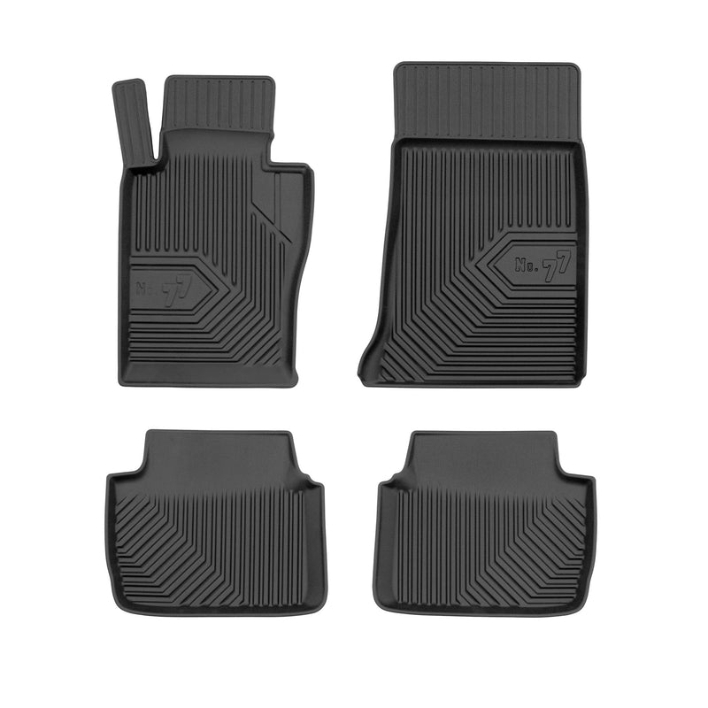 Tapis de Sol de Voiture pour BMW Série 3 E46 1998-2005 AWD TPE Durable Noir 4Pcs
