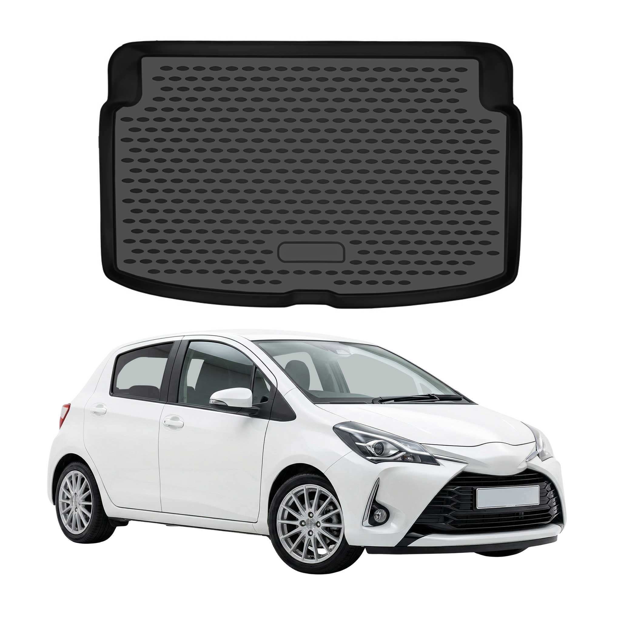 OMAC Tapis de coffre pour Toyota Yaris III Hatchback 2017-2019 FL Supérieur TPE