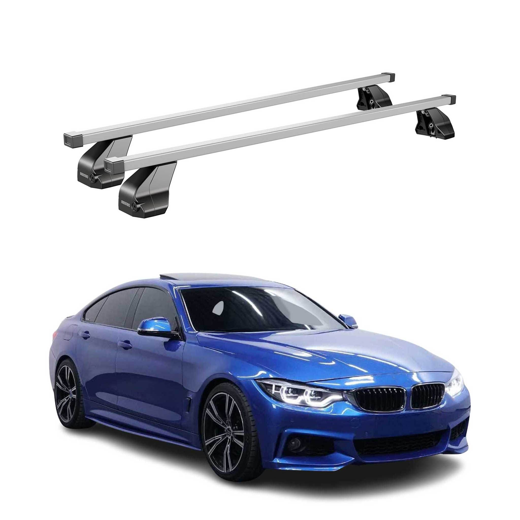 Barres transversales Menabo pour BMW Série 4 F36 Grand Coupé 2014-2021 Gris