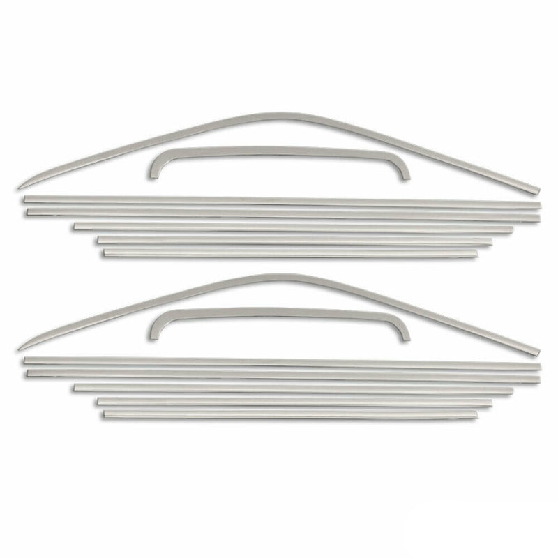 Baguettes pour contour Latéraux pour VW T6 T6.1 2015-2024 long acier inox chrome