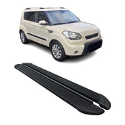 Marchepieds Latéraux pédale pour Kia Soul 2008-2014 Noir Aluminium 2Pcs