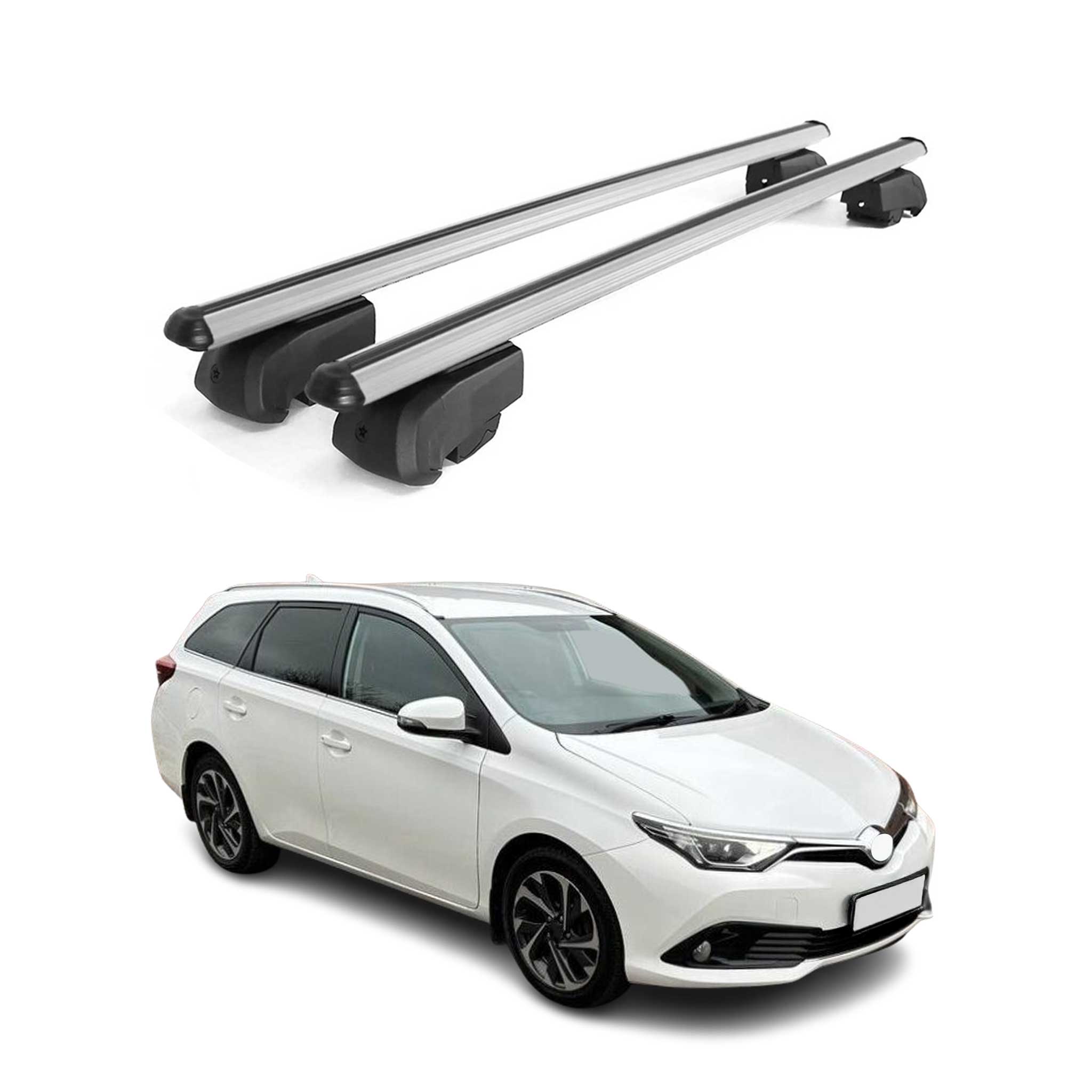 Barres de toit Transversales pour Toyota Auris Touring Sports 2012-2018 ABE