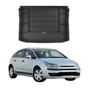 OMAC Tapis De Coffre en caoutchouc pour Citroen C4 2004-2010 Noir Premium
