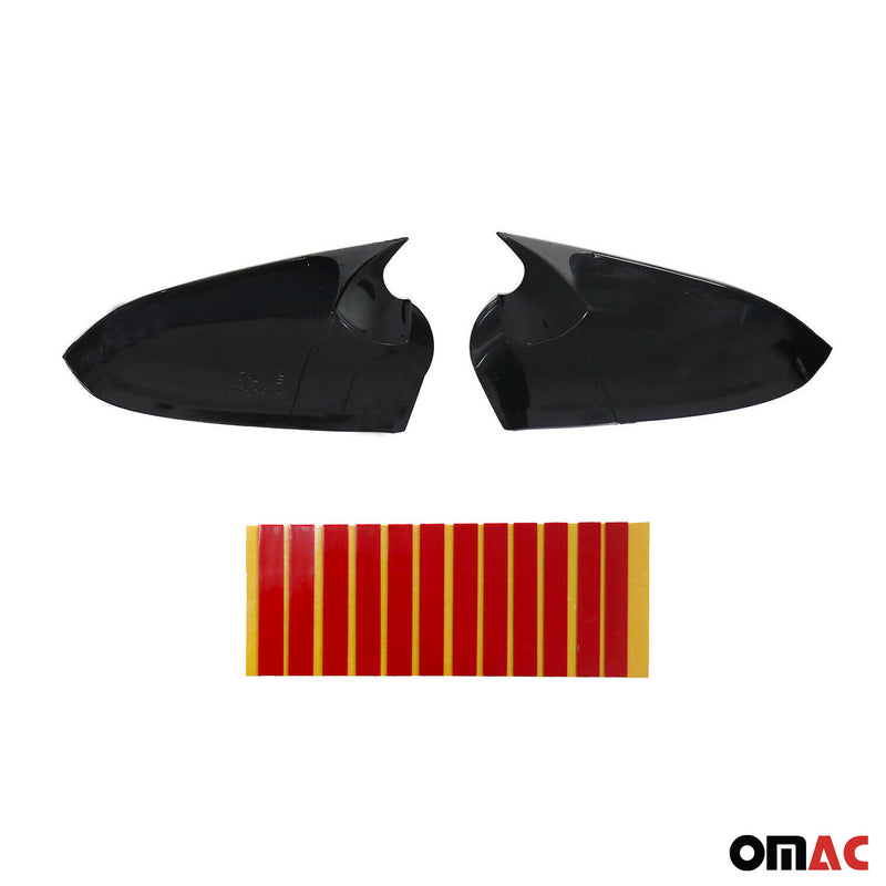 Coques de Rétroviseurs pour Opel Astra 2004-2009 Abs Piano Noir 2x