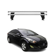 Menabo Barres de toit Transversales pour Hyundai Elantra V 2011-2016 Alu Gris