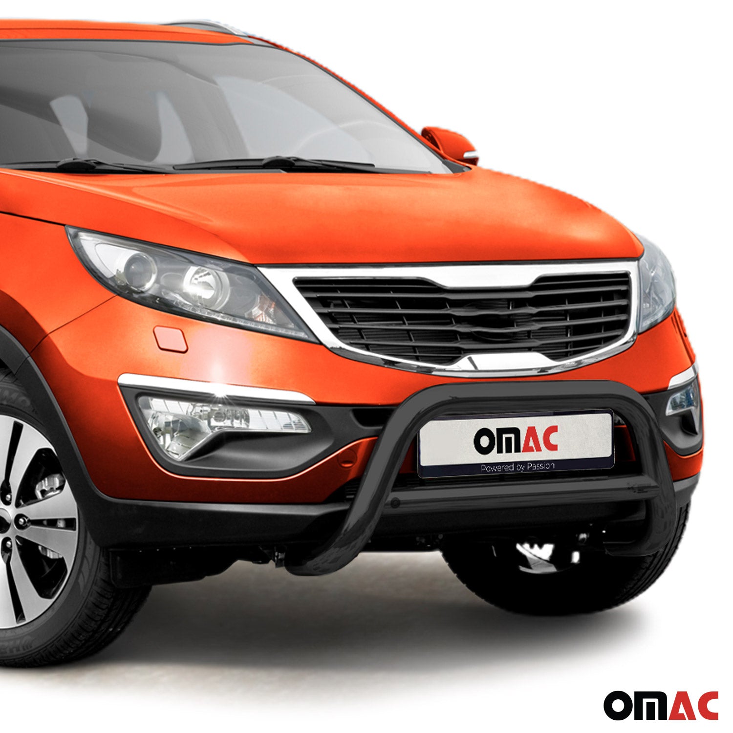 Pare-Buffle Avant Pour Kia Sportage 2010-2015 Acier Inoxy Noir