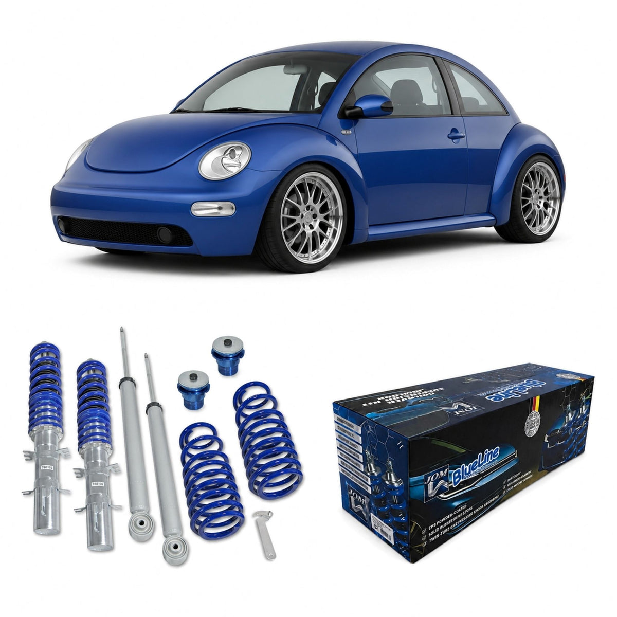 JOM BlueLine Combinés Filetés pour VW New Beetle (9C) 1998-2010