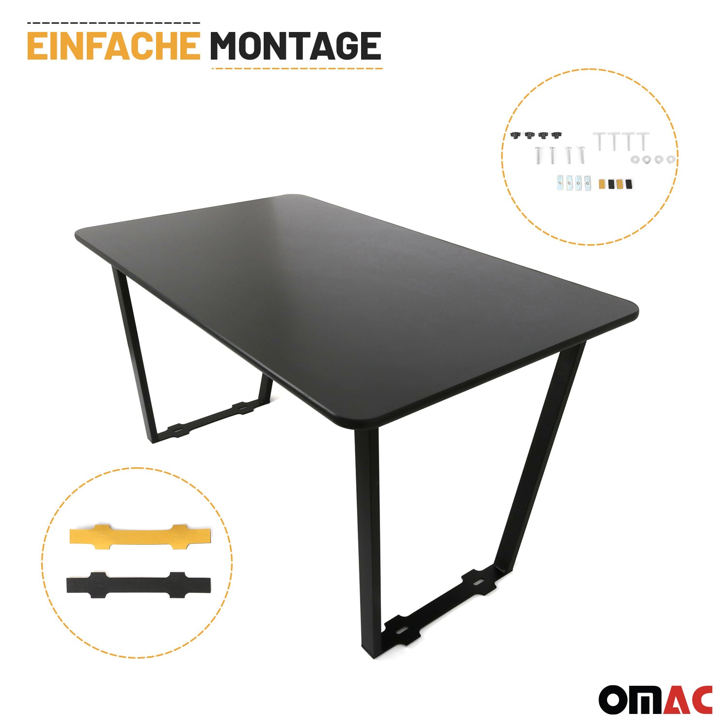 Multiflex Board de Camping MDF pour VW Transporter T7 2024-2025 Noir