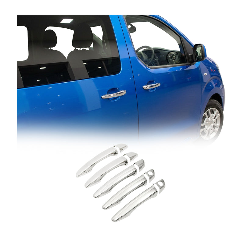 Couverture de poignée de porte pour Citroen Jumpy 2016-2025 chromé double porte