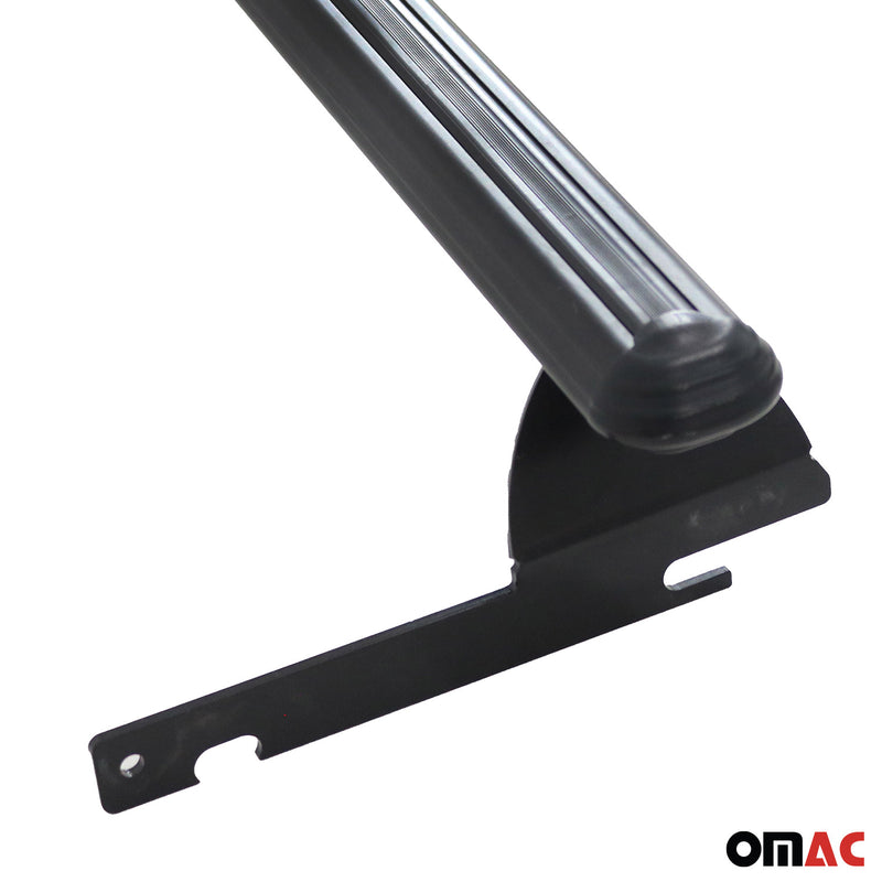 Barres de toit transversales pour Ford Ecosport 2013-2022 Aluminium Noir