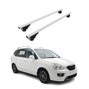 Barres de toit Transversales pour Kia Carens II 2006-2012 Acier Gris 2Pcs