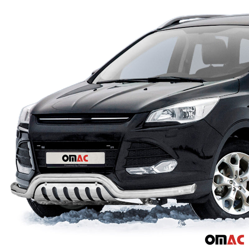 Pare-Buffle Avant Pour Ford Kuga 2012-2017 en Acier Inox Argent