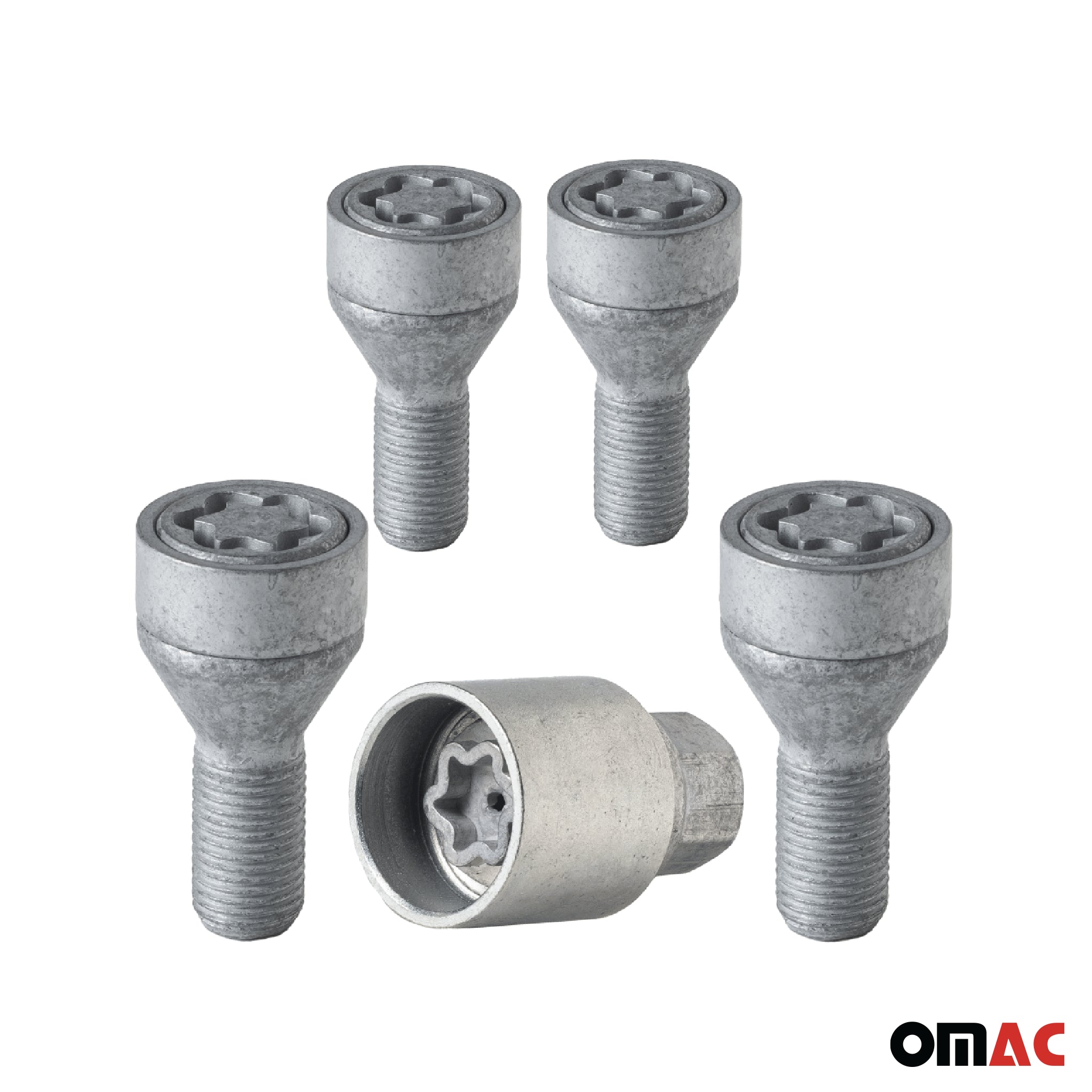 Vis de roue antivol pour BYD Sealion 7 UK 2024-2026 Gris lot de 4 M14X1,5