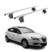 Barres de toit transversales Alu pour Lancia Delta III 2008-2014 TÜV Gris 2Pcs