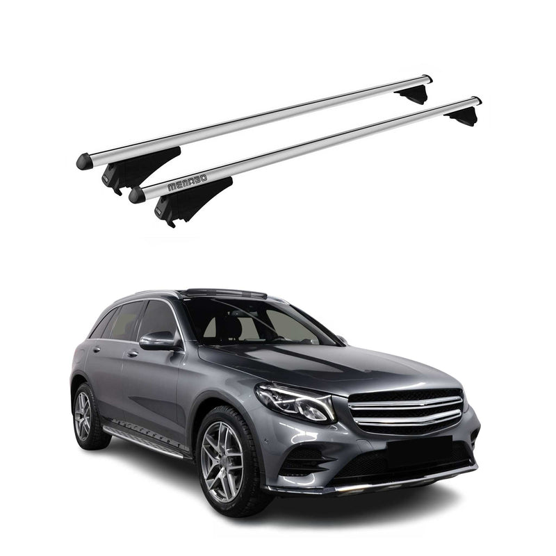 Tiger Barres de toit transversales pour Mercedes GLC X253 2019-2025 Gris