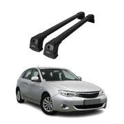 Barres de Toit Transversales pour Subaru Impreza 3 2007-2012 Hayon 3 Portes Noir