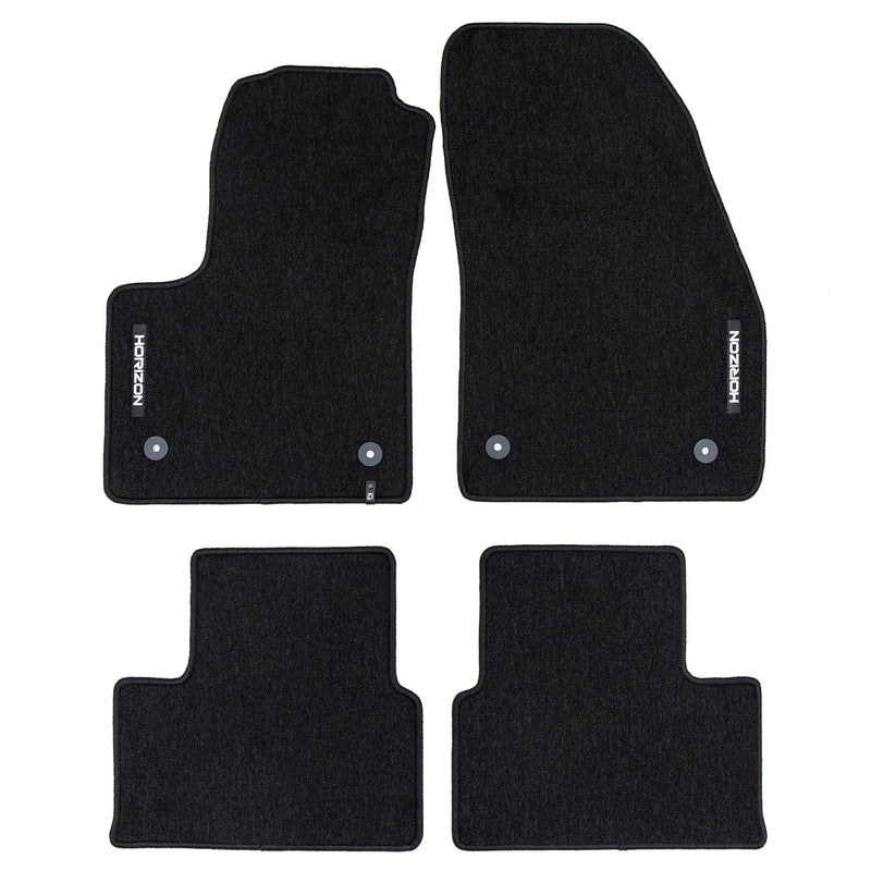 Tapis de Sol de Voiture pour Opel Meriva B 2010-2017 Velours Imperméable 4Pcs
