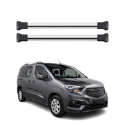 Barres de toit transversales pour Opel Combo E 2019-2026 Aluminium Gris