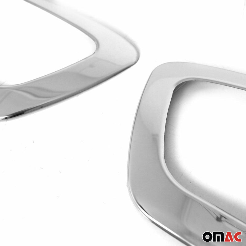 Cadre phare antibrouillard pour Ford Transit 2019-2025 en acier inox chromé