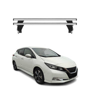 Menabo Barres de toit Transversales pour Nissan Leaf 2018-2025 Alu Gris 2x ABE
