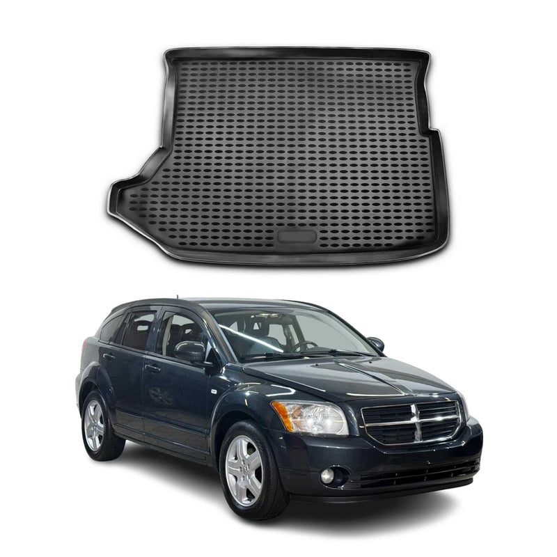 Tapis de Coffre pour Dodge Caliber 2007-2012 HB en caoutchouc TPE 3D Noir 1Pcs