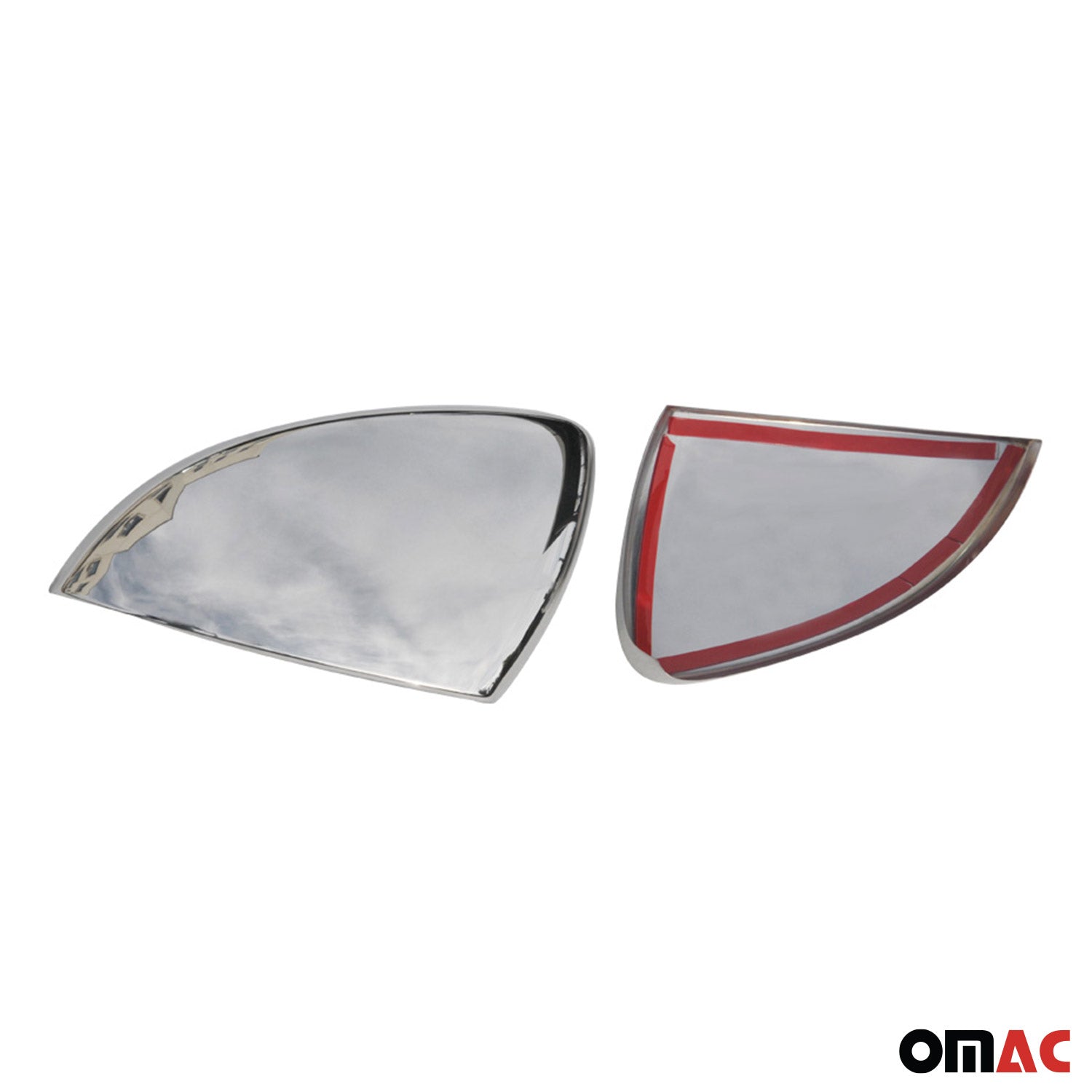 Coques de Rétroviseurs pour VW Touran 5T 2015-2026 en Acier Chromé Argent