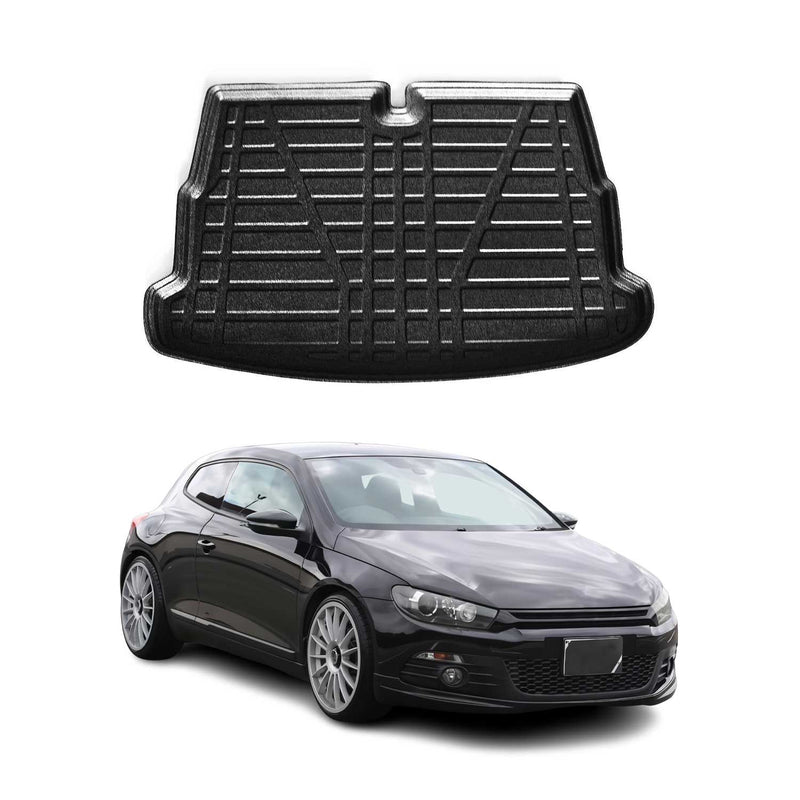 Tapis de Coffre pour VW Scirocco 2009-2017 HB en TPE Noir