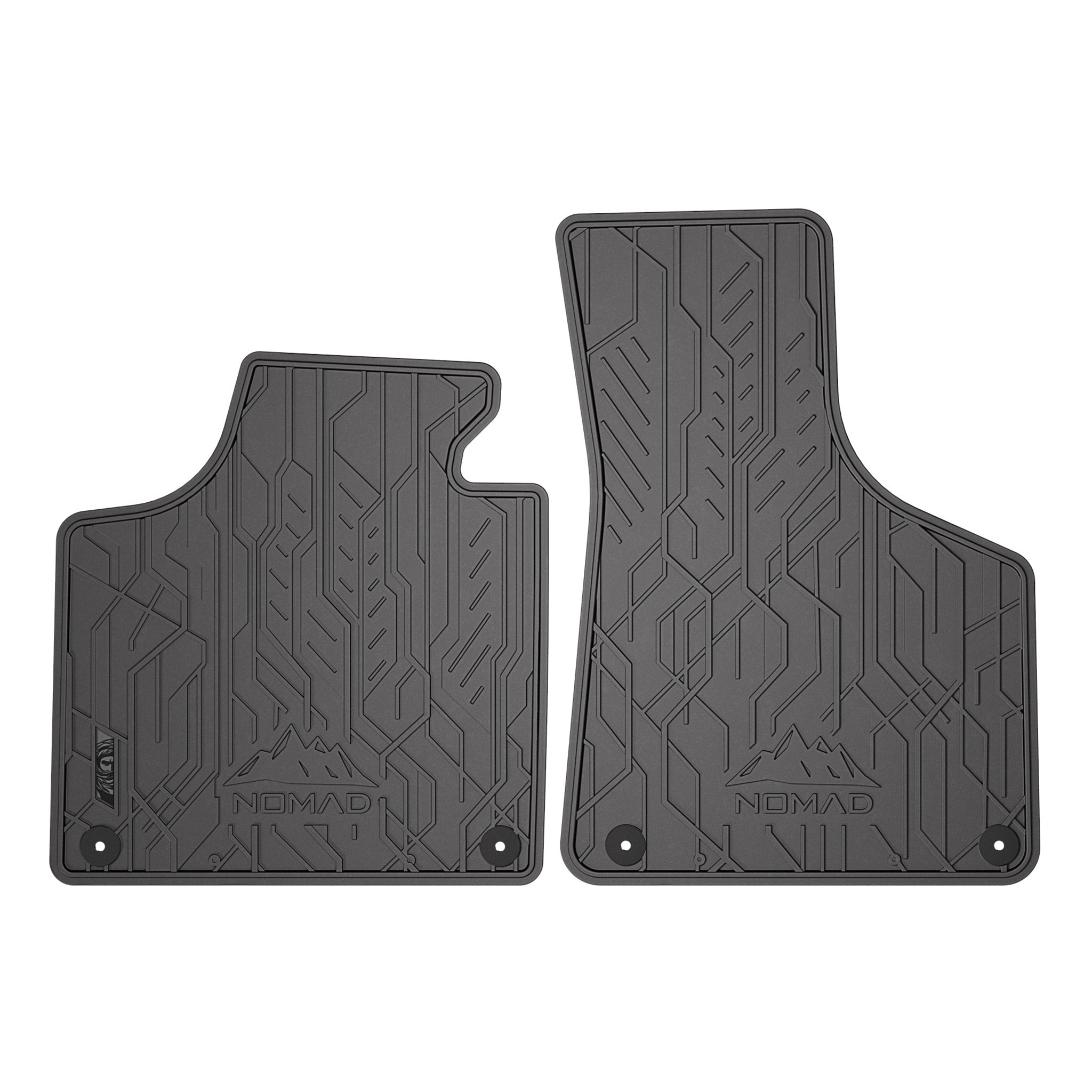 Tapis de sol pour Audi A3 8P HB RS3 Sportback 2003-2013 Caoutchouc 2Pcs Noir