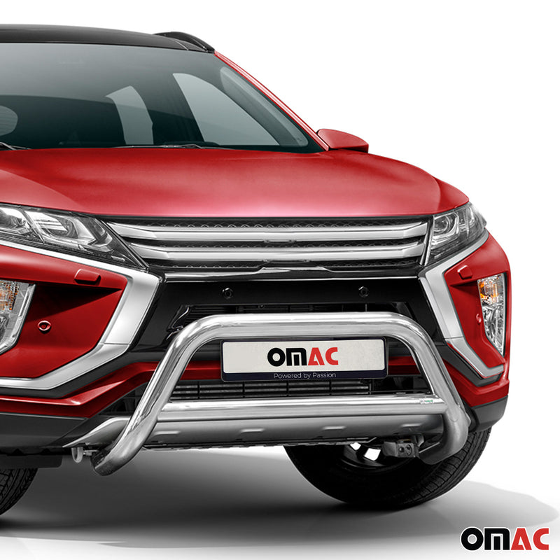 Pare-Buffle Avant Pour Mitsubishi Eclipse Cross 2017-2024 Acier Inoxy